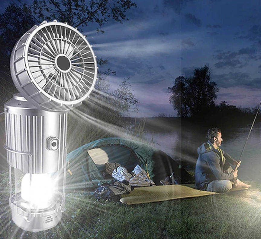 Solar Camping Lantern Fan