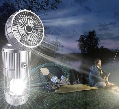 Solar Camping Lantern Fan