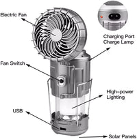 Solar Camping Lantern Fan