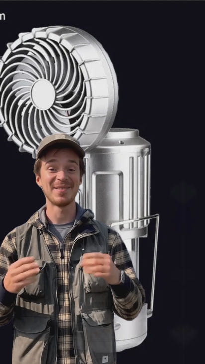 Solar Camping Lantern Fan